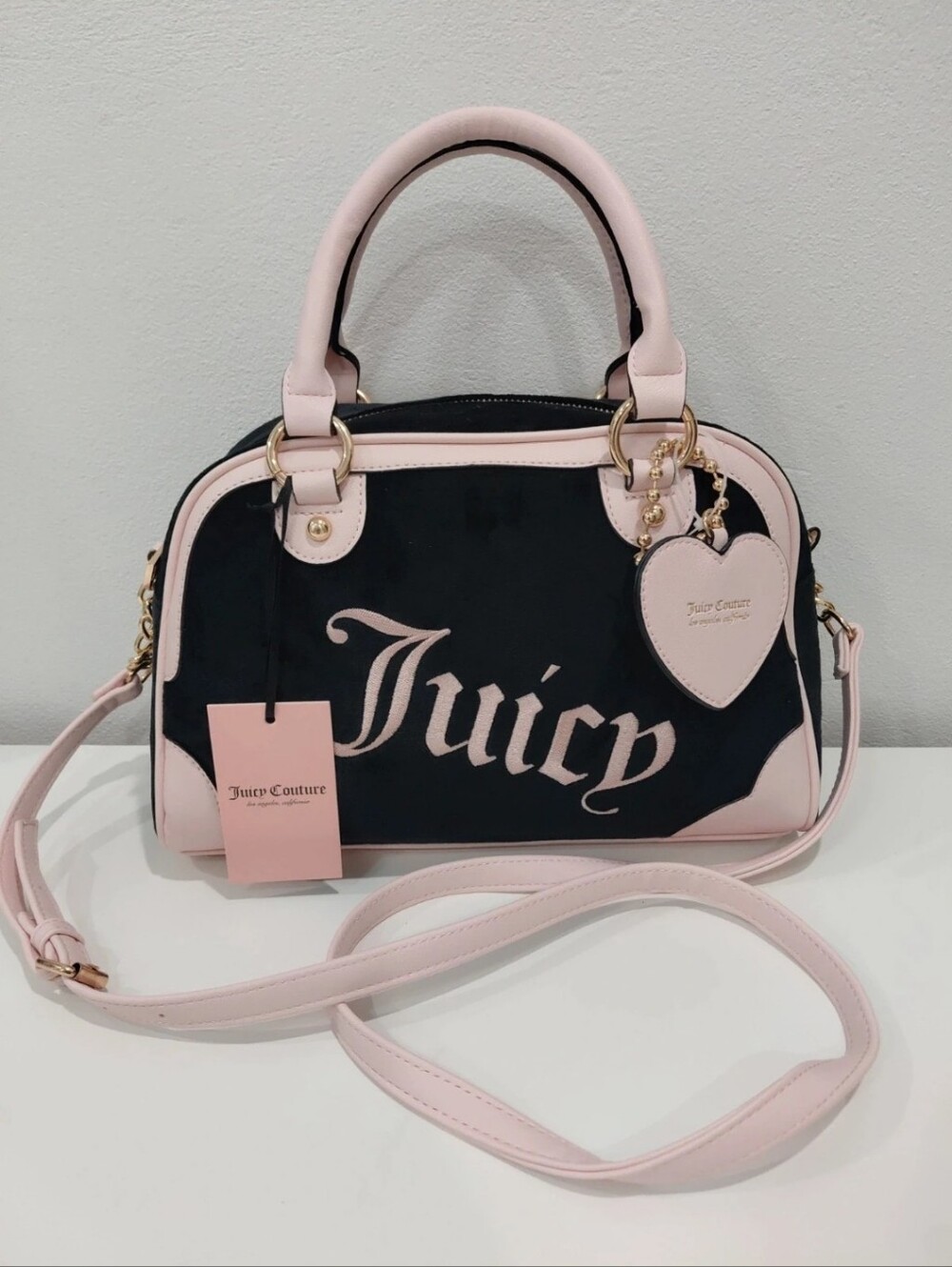 Juicy Couture Urban Heritage Velour Bowler Bag